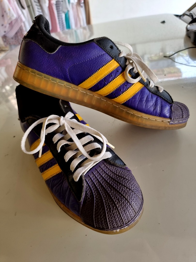 Adidas Superstar Lakers Edition, Men's Fashion, Footwear, Sneakers Carousell