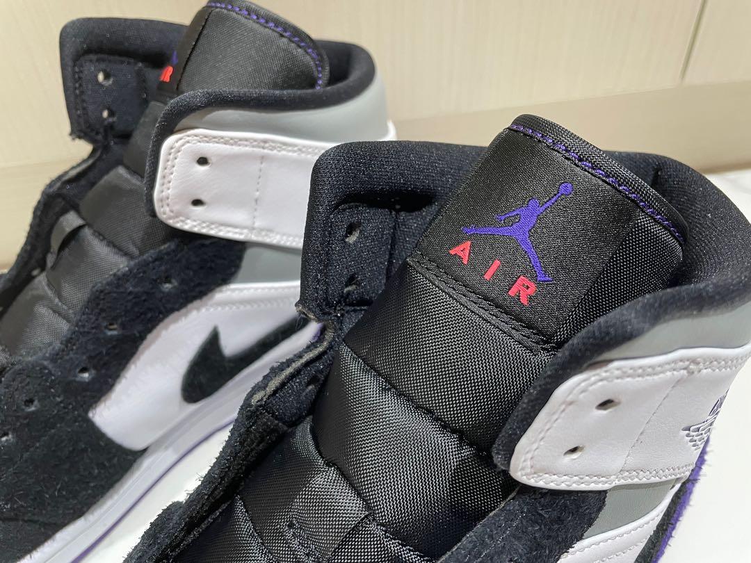 Air Jordan 1 Mid SE Purple, Men's Fashion, Footwear, Sneakers on Carousell