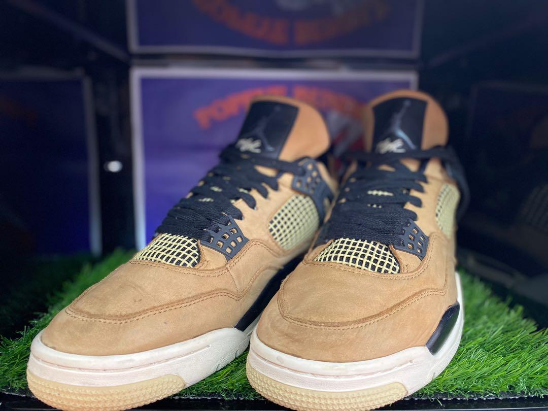 Jordan 4 fossil on feet clearance