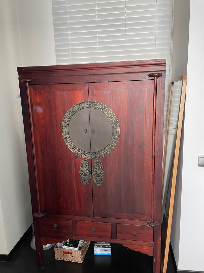 Antique Chinese wardrobe, Furniture & Home Living, Furniture, Shelves