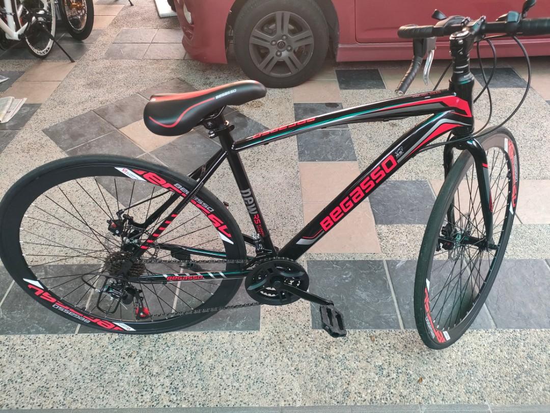 Basikal Road Bike Bicycle Begasso Shimano Sports Equipment Bicycles Parts Bicycles on Carousell