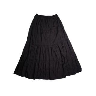 Black Tiered Maxi Skirt | Y2k Fairy Fairycore Grunge Goth Harajuku Aesthetic Cottagecore CyberY2k