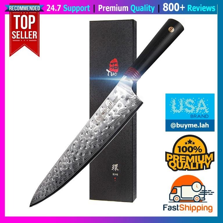 [BML] TUO Chef's Knives Damascus Kitchen Chef Knife Japanese AUS10