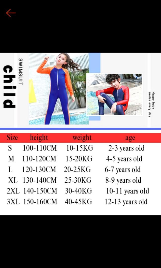 Bn children swimsuit swimming costume size 3XL fit age 9 to 11