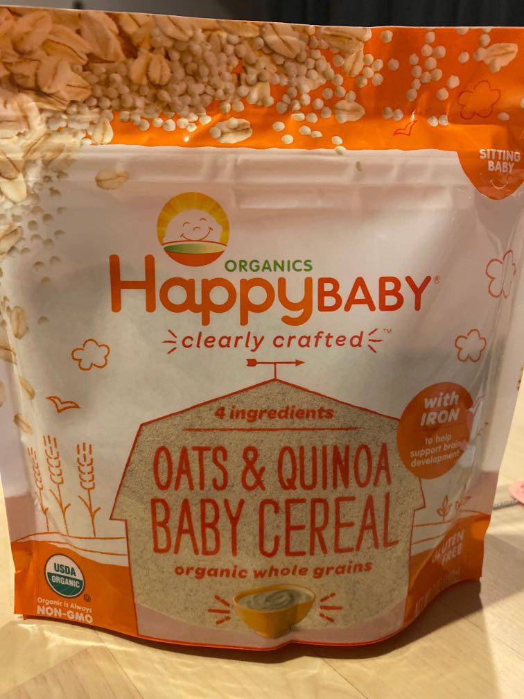Happy baby oats and quinoa cereal clearance