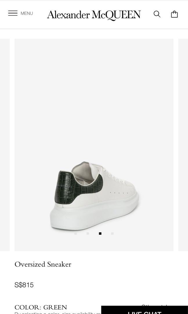 White and green alexander mcqueen's outlet