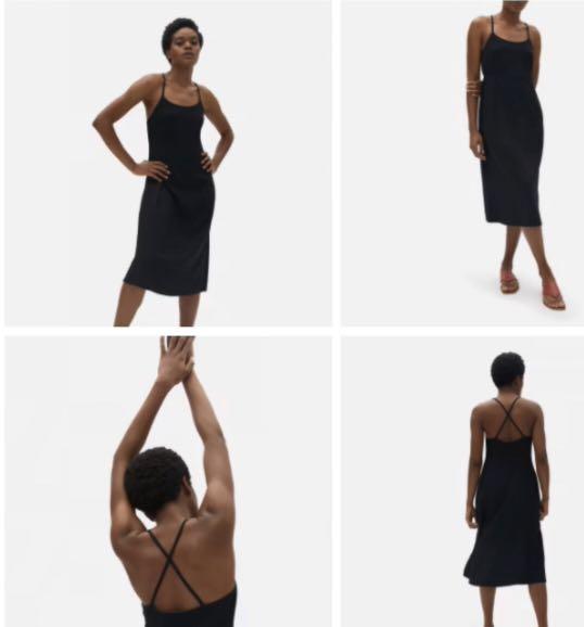 BNWT Everlane Japanese GoWeave Cross Back Slip Dress Women s Fashion Dresses Sets Dresses on Carousell