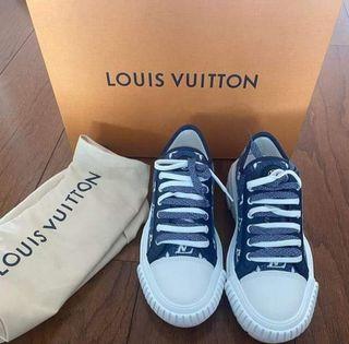 Brandnew Louis Vuitton Denim Sneakers with dustbag and box