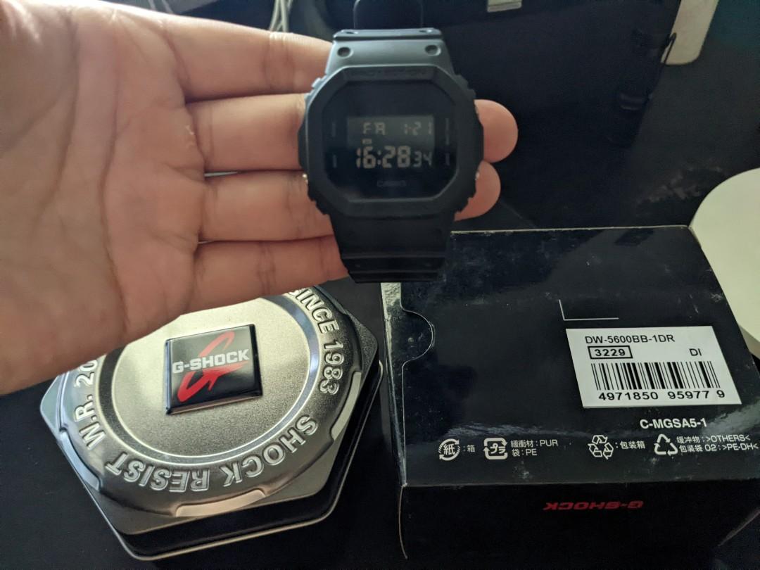 Casio g shock DW 5600BB basic black