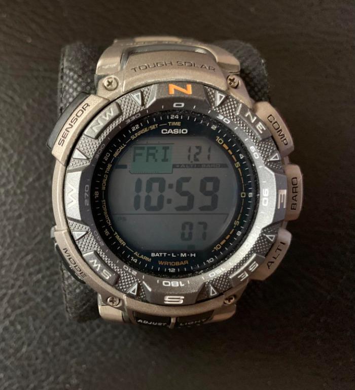 CASIO PRO TREK TITANIUM (Category: Men's Watches) located in Manila. Submitted by clark.kent1 (Listing ID 1138807894, Image 3). Description: CASIO PRO TREK TITANIUM 2020 MODEL GOOD AS NEW.