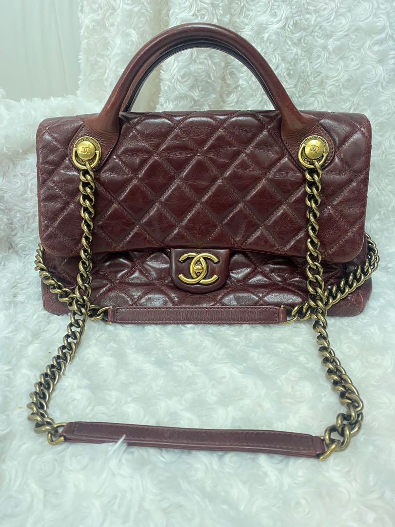 Chanel Castle Rock Flap Bag Medium, Luxury, Bags & Wallets on Carousell
