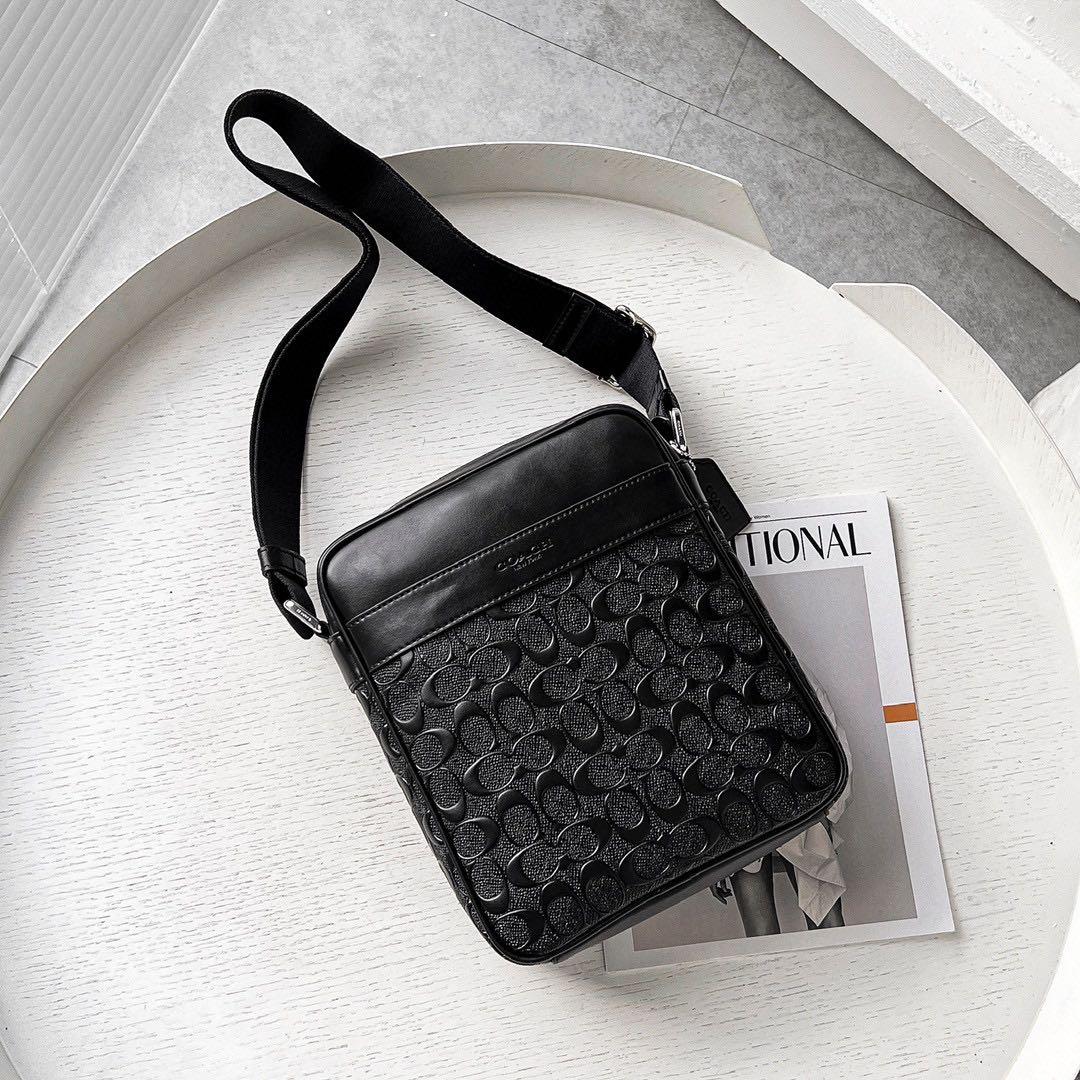 Charles flight bag outlet in signature leather