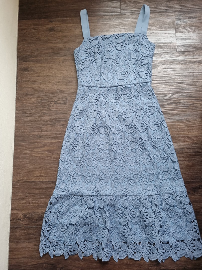 Crochet blue dress, Women's Fashion, Dresses & Sets, Dresses on Carousell