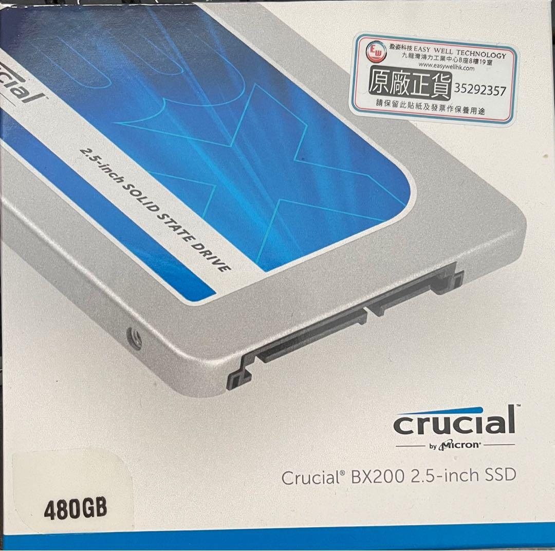 Crucial BX200 SSD 480GB 未使用