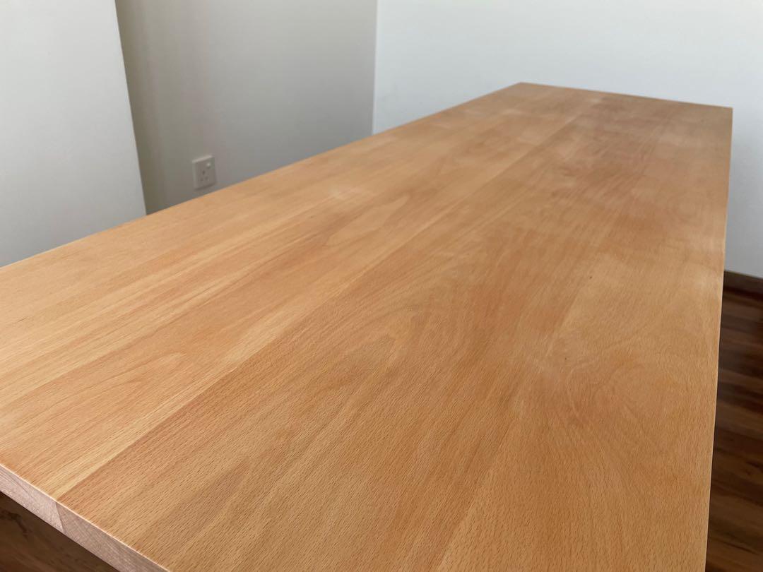 Customised Solid Wood Beech Wood Table Top, Furniture & Home Living