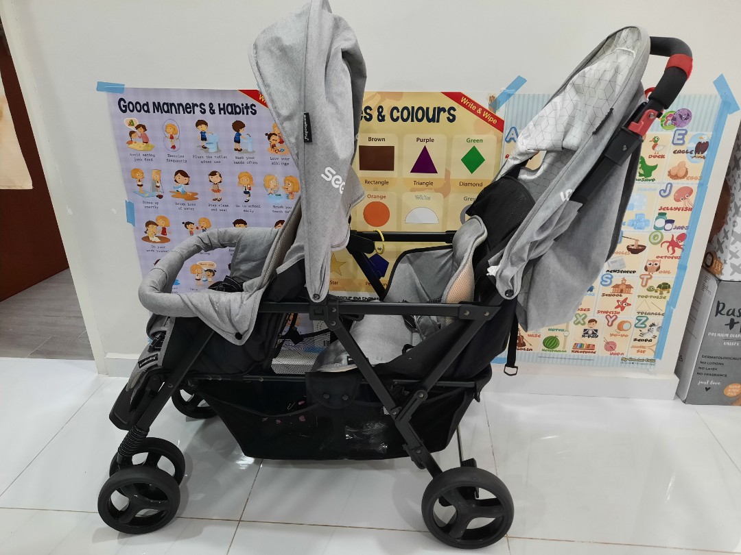 seebaby double stroller
