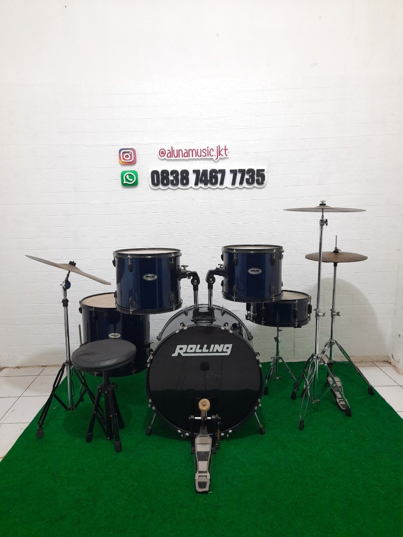Drum Set Rolling Tw Series Lengkap Cymbal Kursi Musik And Media Alat Di Carousell 5180