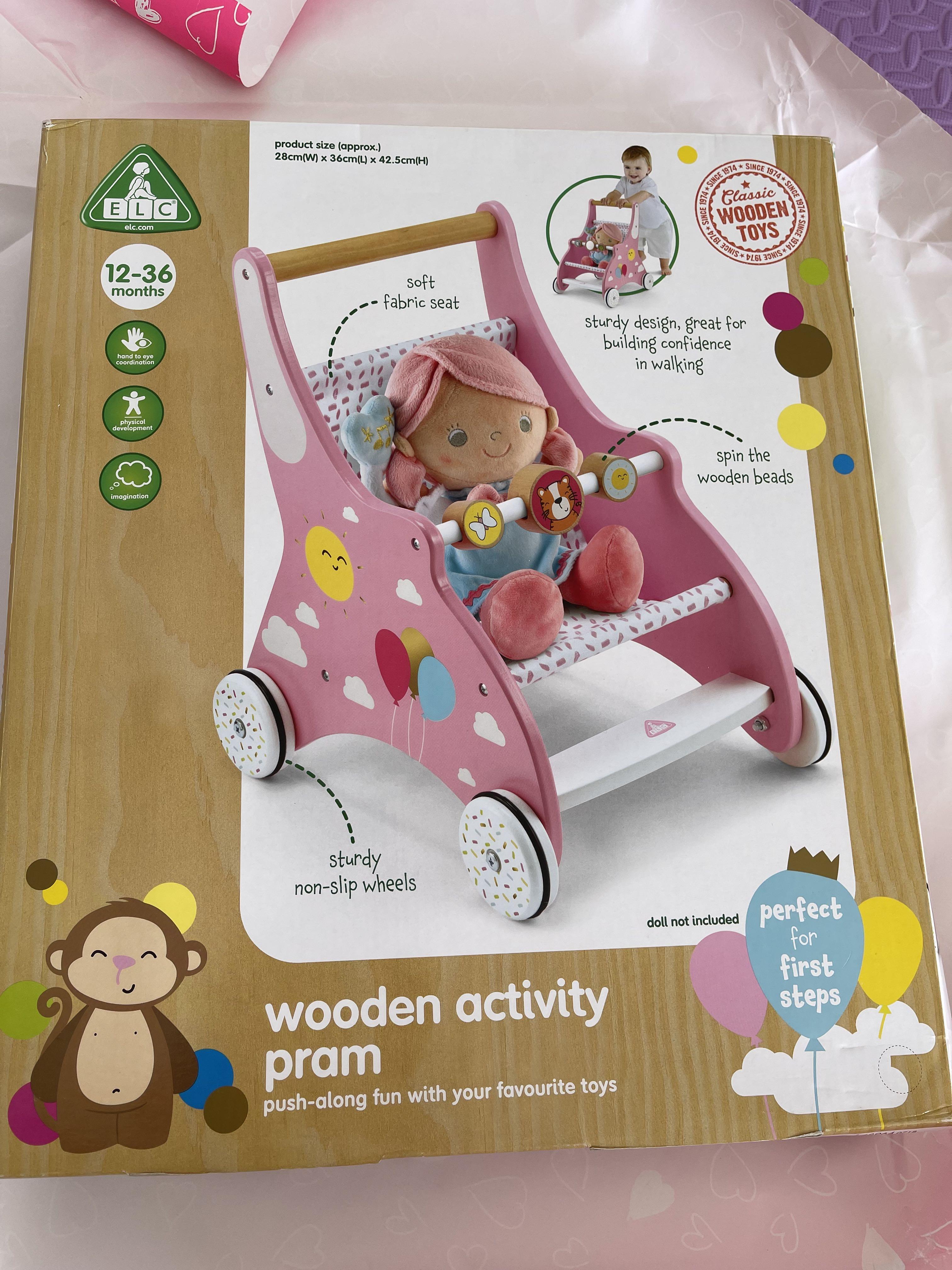 Elc wooden outlet pram