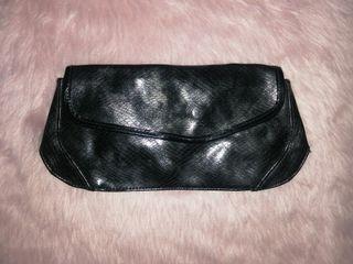 ELLE leather flat pouch wallet