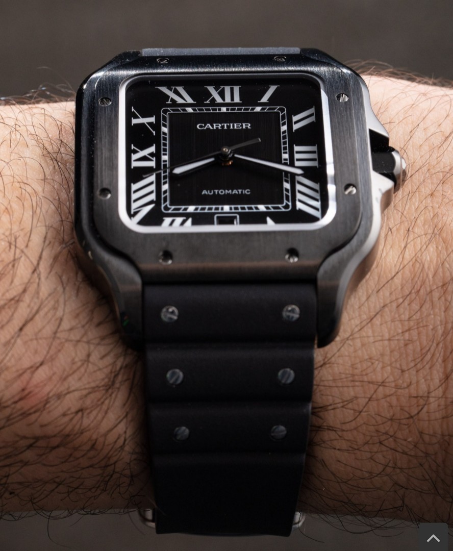 Cartier santos xl black shop