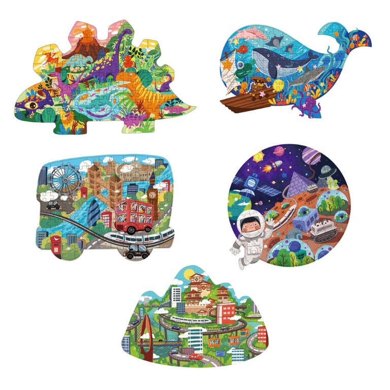 Graphic DieCut Jigsaw Puzzle with Carry Case, Hobbies & Toys, Toys