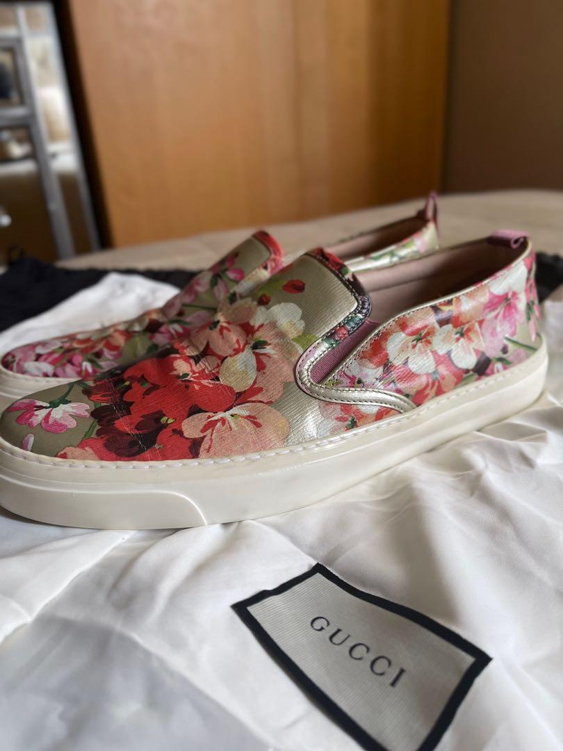 Gucci pink hotsell slip on shoes