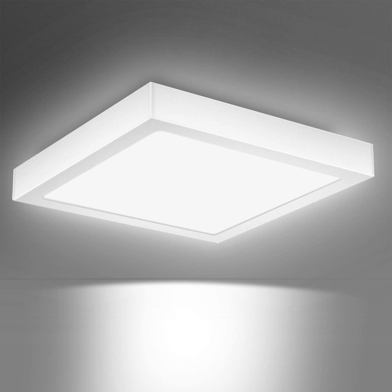 Yafido Ceiling Light Ultra Slim 48W 4320LM LED Panel Light Quick Installation Ceiling Downlight Daylight White 6500K UFO Lamp for Living Room Bedroom Kitchen Hallway Balcony Ø30cm Not-dimmable 