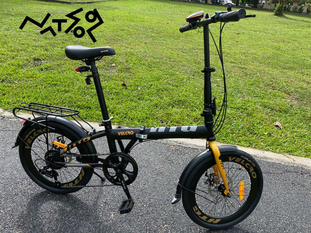 HTG Velcro Folding Bike Sports Equipment Bicycles Parts