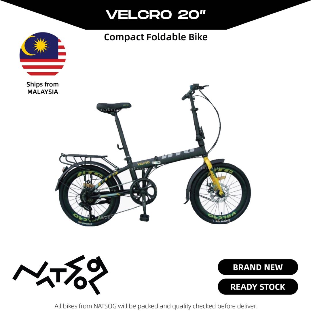 HTG Velcro Folding Bike, Sports Equipment, Bicycles & Parts, Bicycles