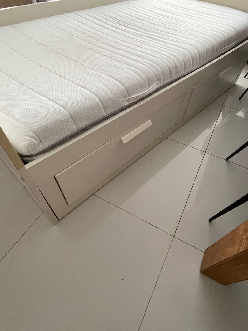 IKEA Brimnes bed super single sofa bed, Furniture & Home Living, Furniture, Bed Frames