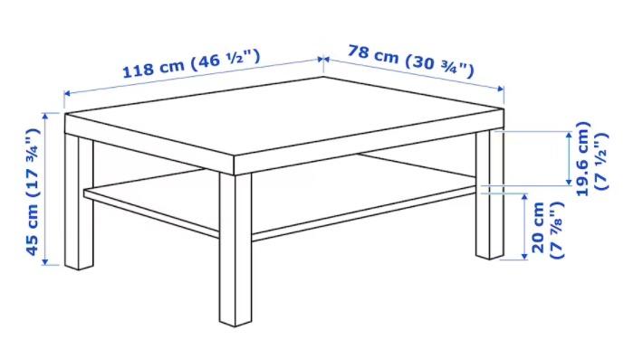 Lack shop table dimensions