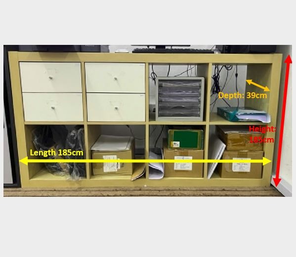 Ikea Short Shelf with 4 Drawers, Furniture & Home Living, Furniture