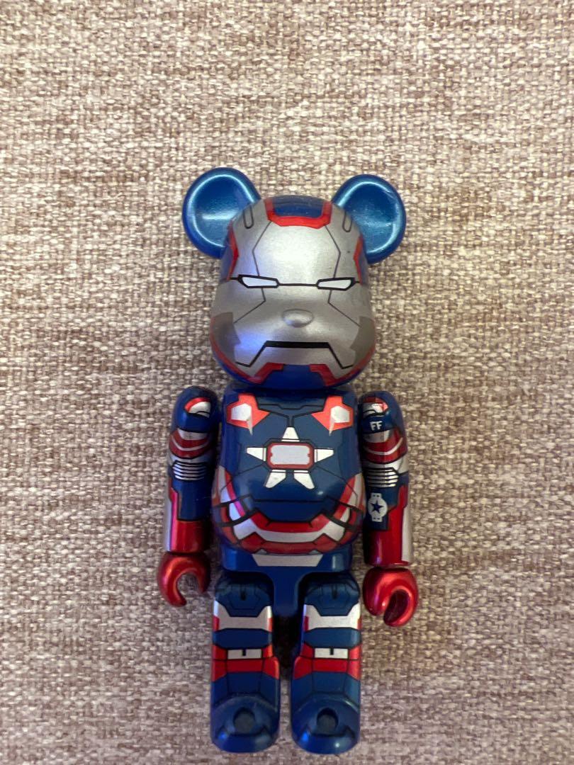 Iron man mark 42 & iron patriot 愛國者Bearbrick 100% be@rbrick 