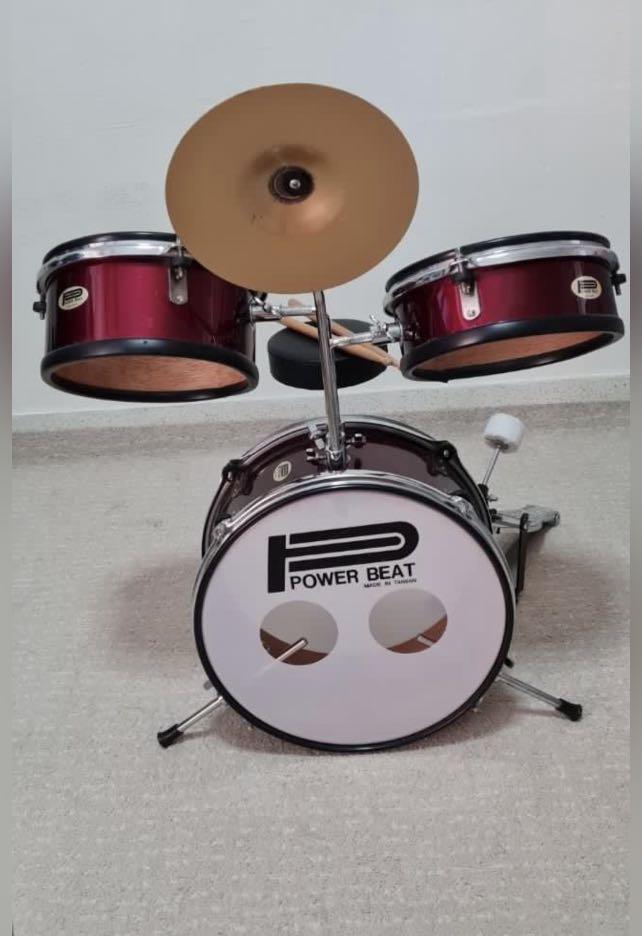 junior power beat drum set, Hobbies & Toys, Music & Media, Musical