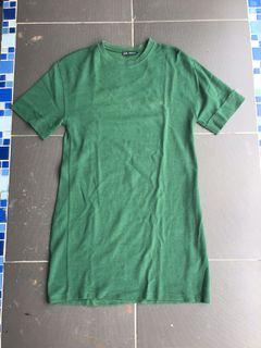 Kaos dress hijau by ZARA