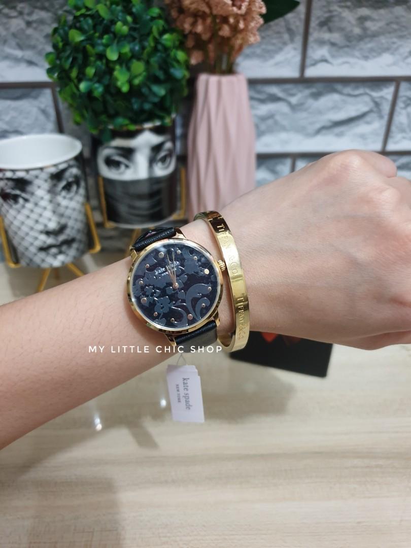 Kate spade KSW1672 black leather watch, Women's Fashion, Watches &  Accessories, Watches on Carousell