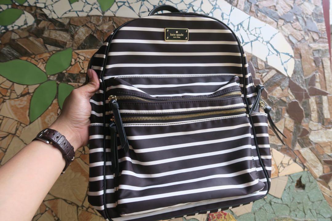 Striped kate spade sale backpack