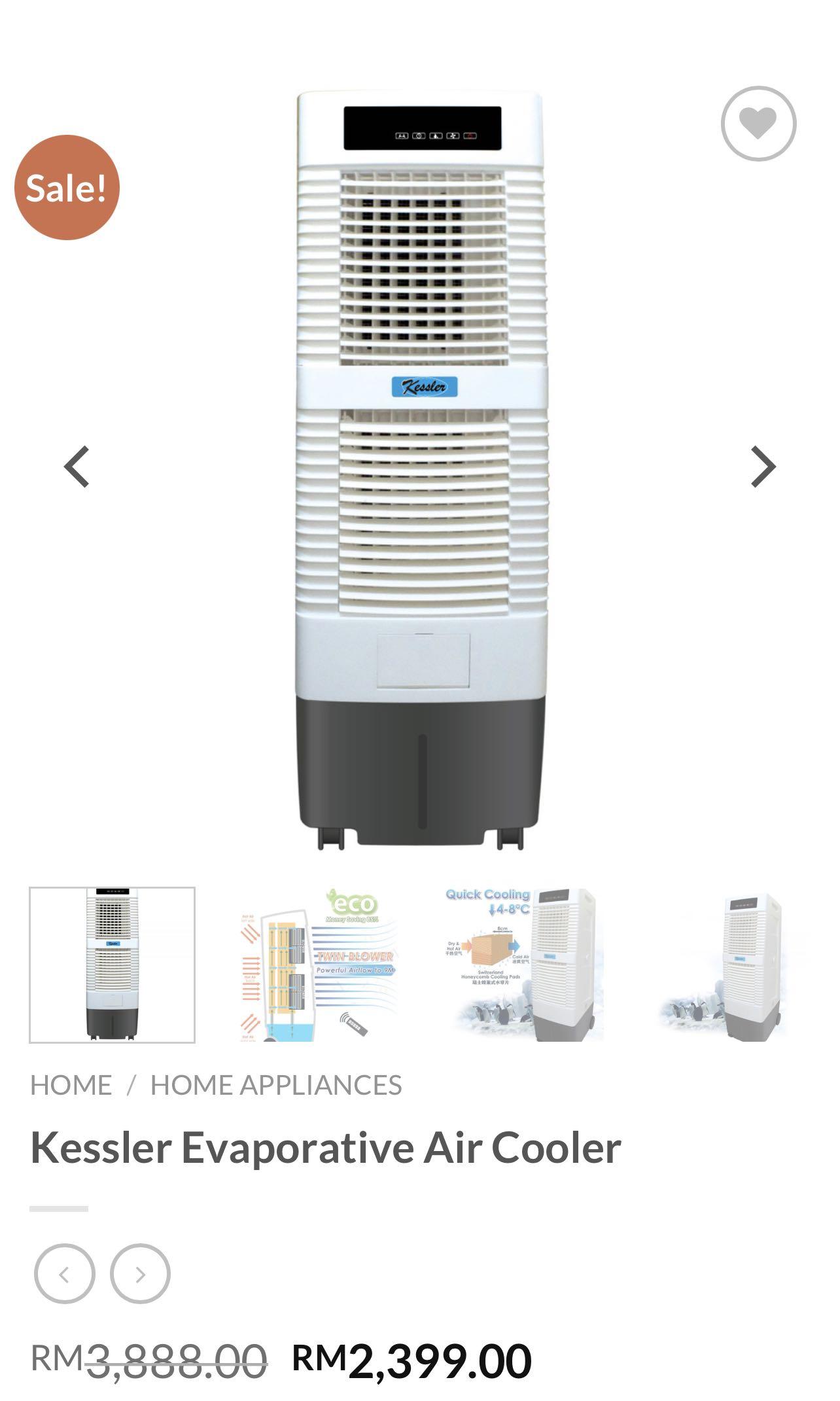 Kessler evaporative air cooler hotsell