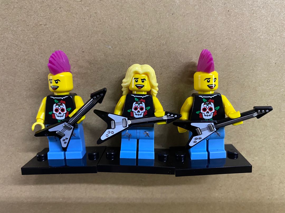 Lego minifigures rock band, 興趣及遊戲, 玩具 & 遊戲類 - Carousell
