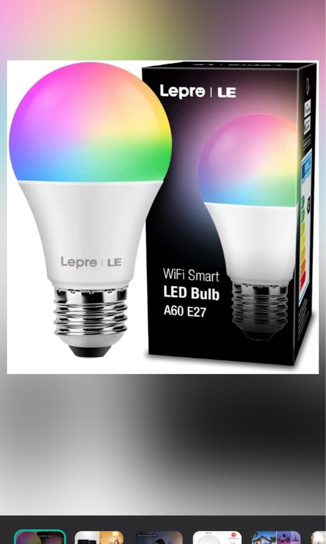 Lepro WiFi Smart Bulbs E27, APP or Voice Control LED Bulbs Screw