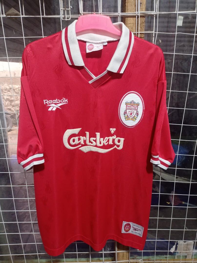 Liverpool Home 96 97 Original Jersey Olah Raga Baju Olahraga di