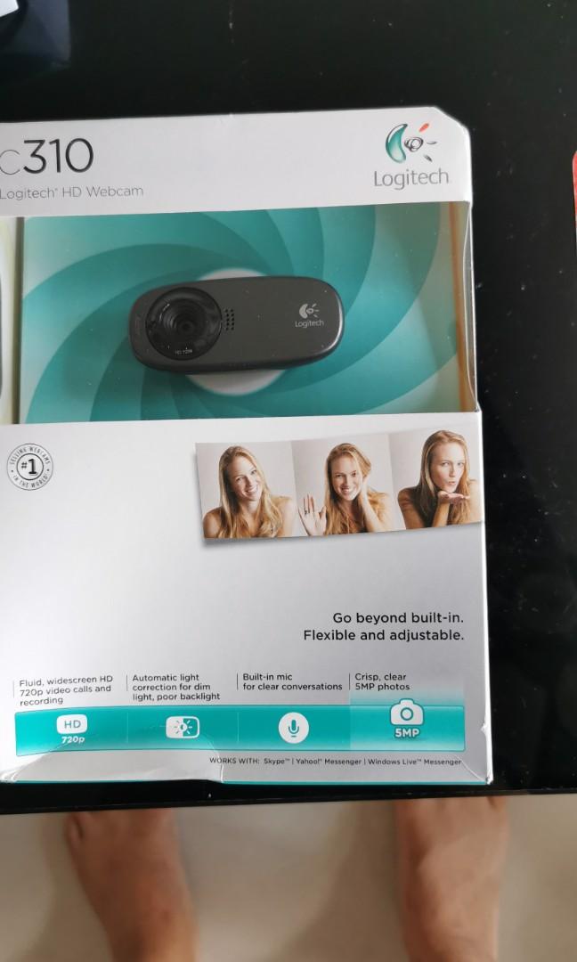 Logitech C310 Hd Web Cam 720p 5mp Video With Lighting Correction