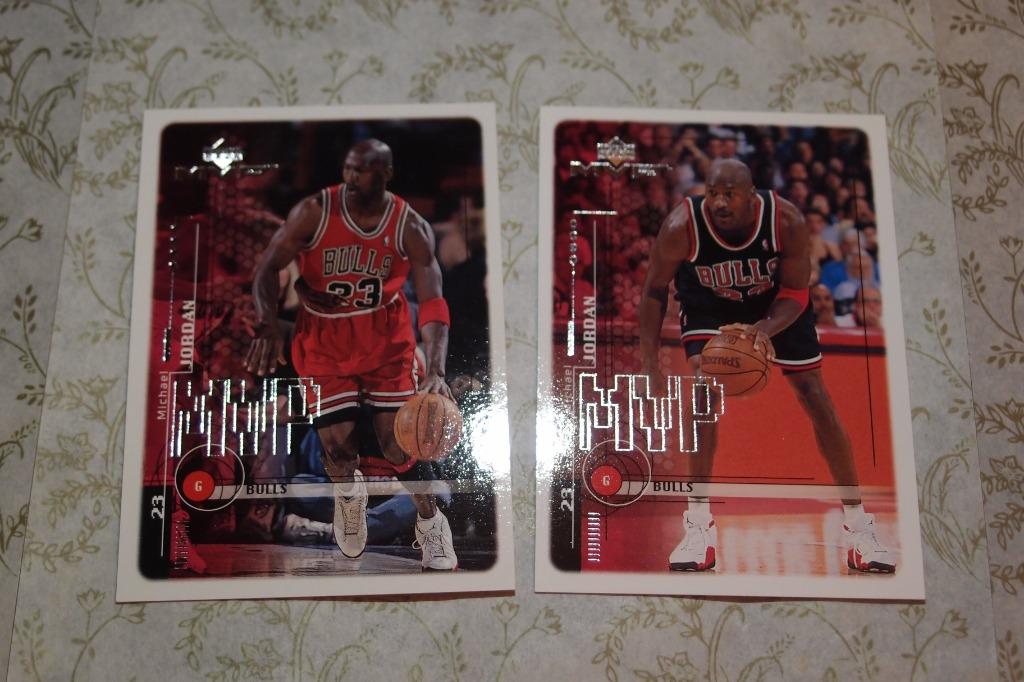 Lot MICHAEL JORDAN Home  Away jersey Style (Both) 1999-2000 UD MVP  Checklist NBA Card Chicago BULLS Legend MVP Champions Teammate S Pippen D  Rodman T Kukoc S Kerr 20+ Year Mint
