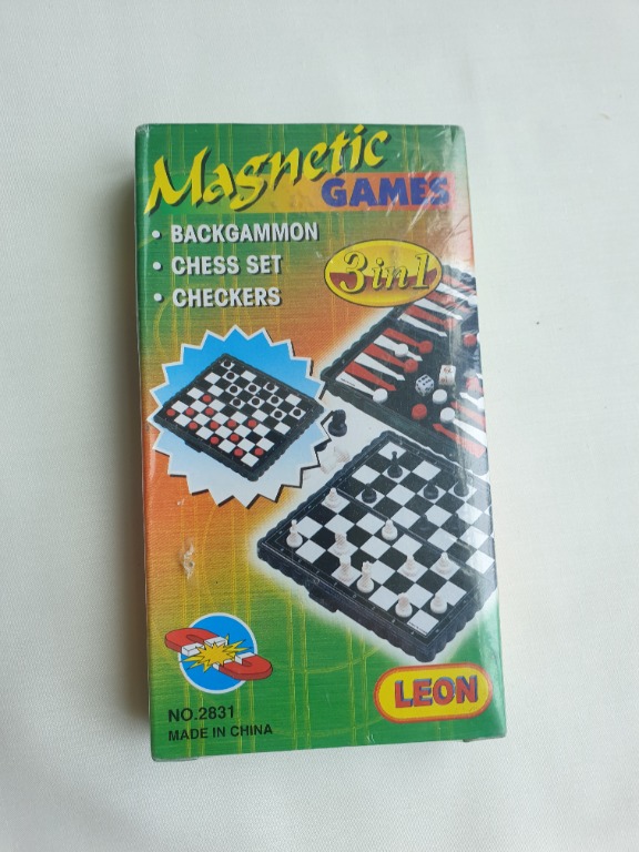 Board Games Travel Chess Checkers Set Portable, Hobbies & Toys, Toys & Games on Carousell