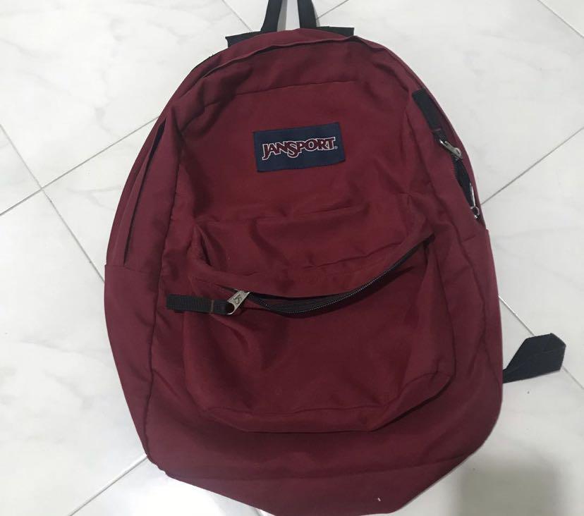 Maroon shop jansport backpack