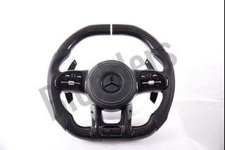 Mercedes AMG Carbon Fiber Steering Wheels GT GTS CLS63 c63 E55 amg w222 GLB200 s63 G63 C63 E63 GT S63 CLS63 GLE 