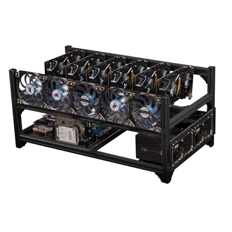 NEW READY STOCK Aluminum 6 GPU Mining Rig Frame, Computers & Tech ...