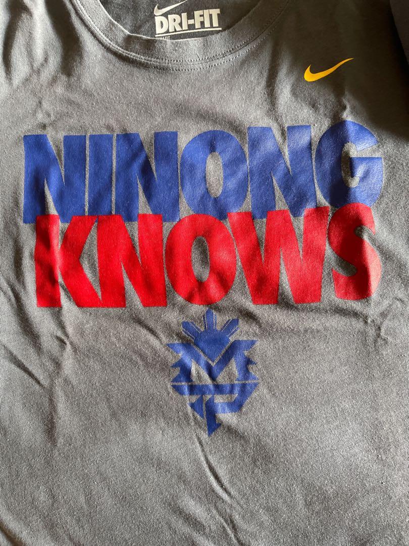 Nike Ninong Knows shirt manny pacquiao dri fit Women s Fashion Tops Shirts on Carousell