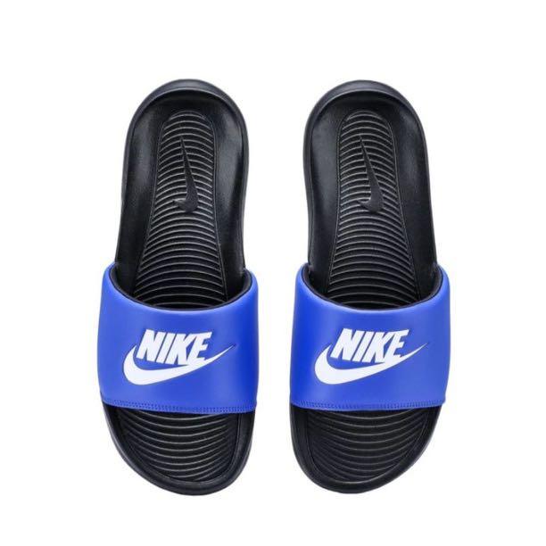 Nike blue slides mens outlet