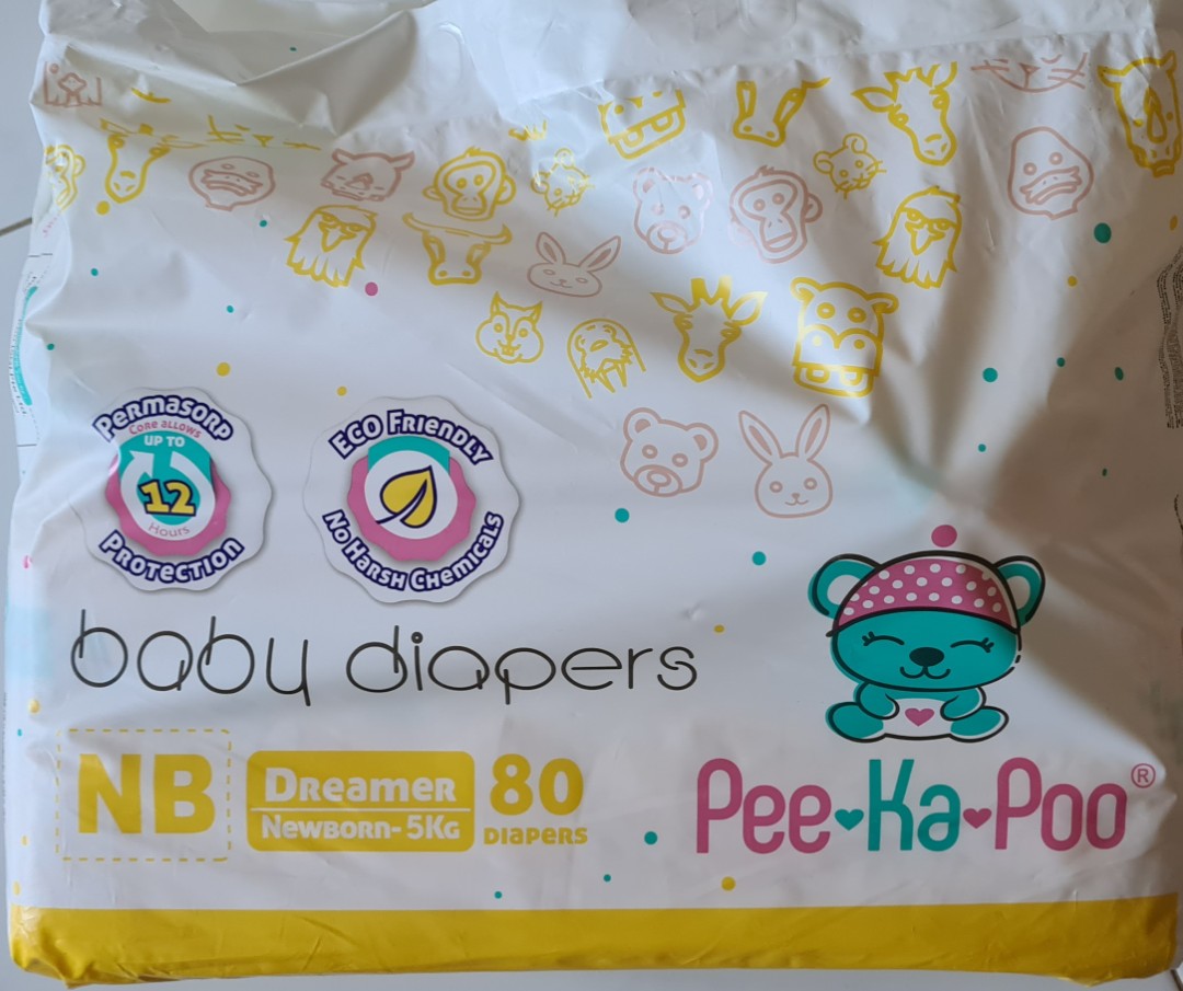 Peekaboo diapers for newborn, Babies & Kids, Bathing & Changing ...
